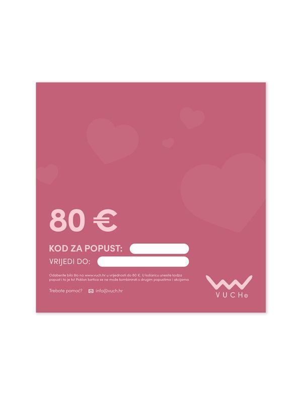 E-poklon kartice 80 €