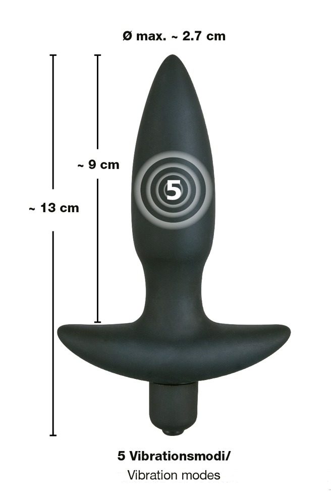 Black Velvets Vibrating Plug Small - Obrázek 5