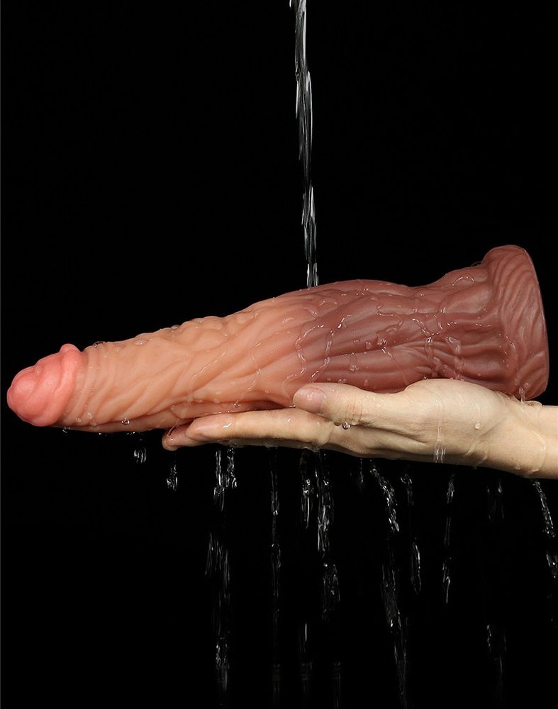 Lovetoy 9.5″ (24,5 cm) Dual Layered Platinum Silicone Cock - Obrázek 5