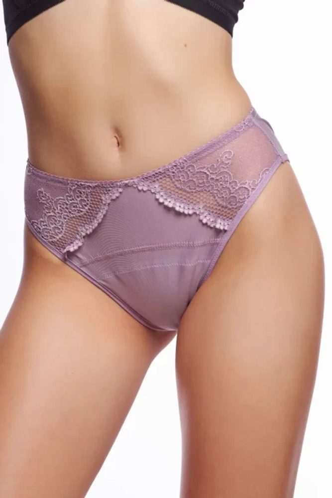MyFemini Menstruační kalhotky s krajkou, fialové