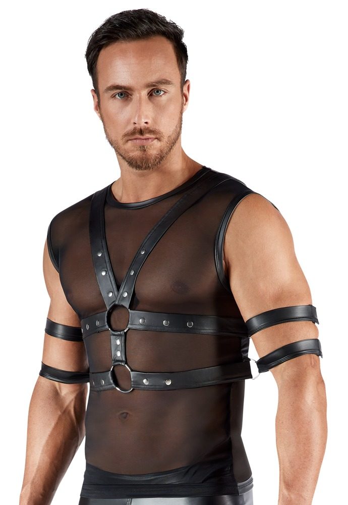 Svenjoyment Sleeveless Shirt & Chest Harness Set 2161885 Black - Obrázek 4