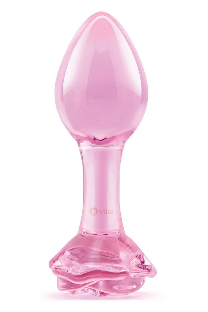 Pink Roses Glass Butt Plug Training Set (obrázek 11)