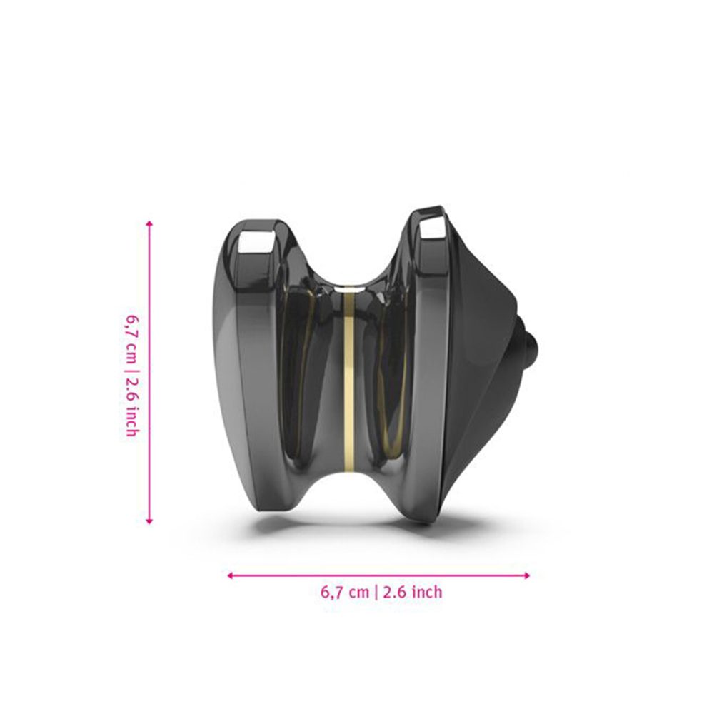 Mystim Hearts Desire eStim Lay-On Vibrator Black - Obrázek 6