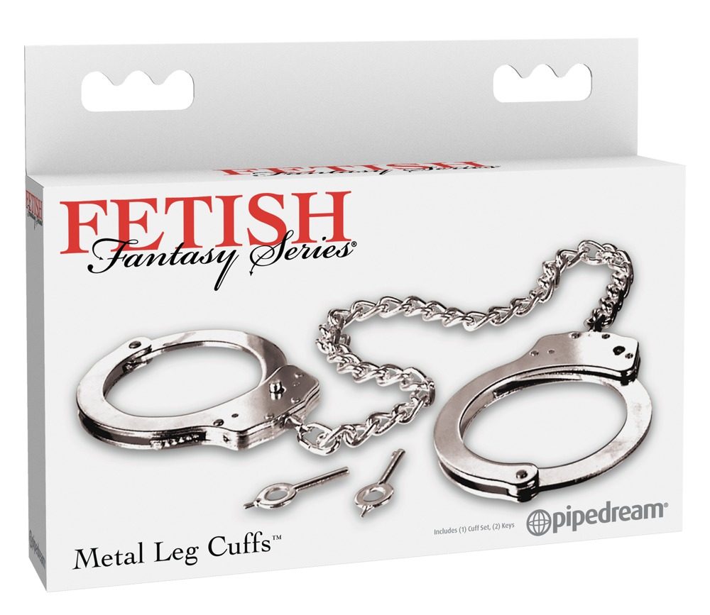 Fetish Fantasy Kovová pouta na nohy Metal Leg Cuffs - Obrázek 4