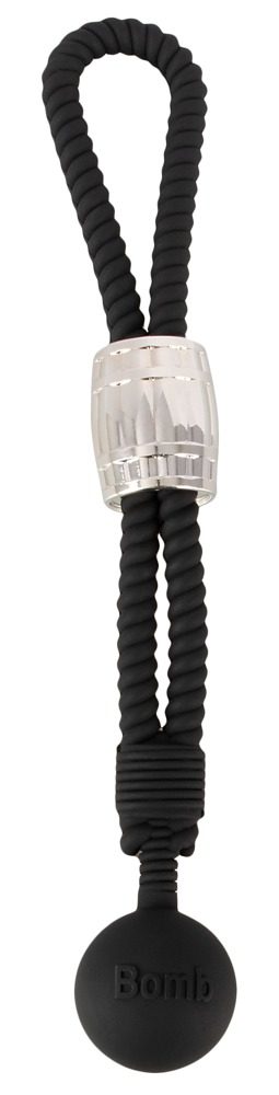 Rebel Heavy Rope Cock Strap with Ball Black (obrázek 9)