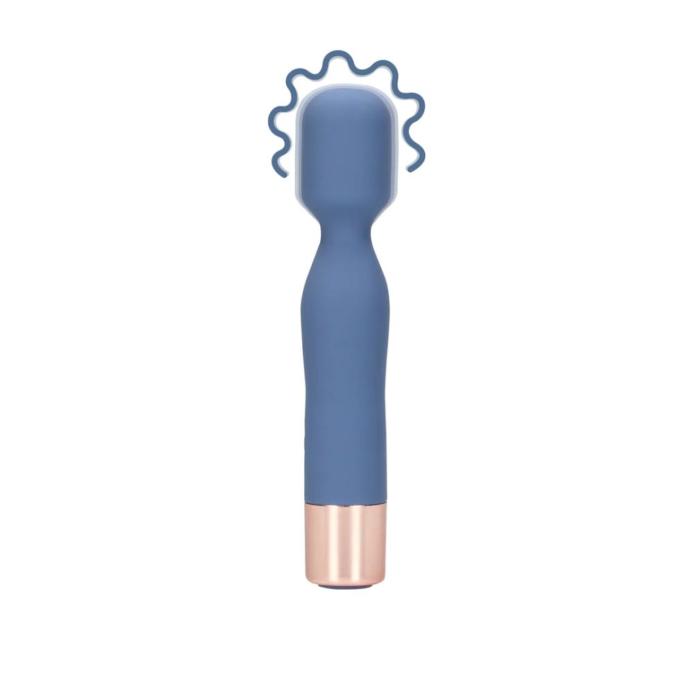 Loveline Mini Wand Vibrator - Blue Horizon