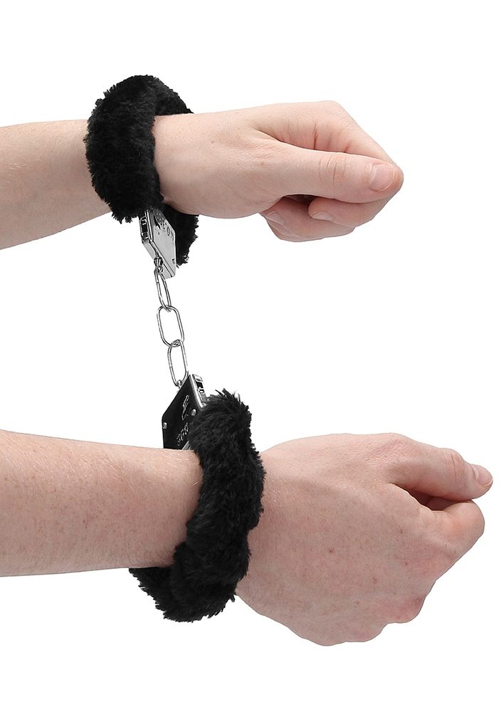 Ouch! Beginner's Handcuffs Furry Black (obrázek 8)