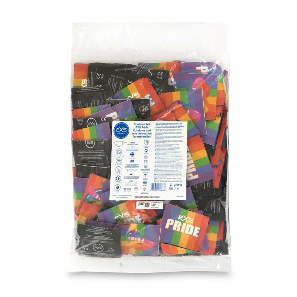 EXS Pride classic condoms LGBT Rainbow 144 pcs