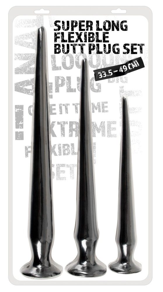 You2Toys Super Long Flexible Butt Plug Set Black (obrázek 8)
