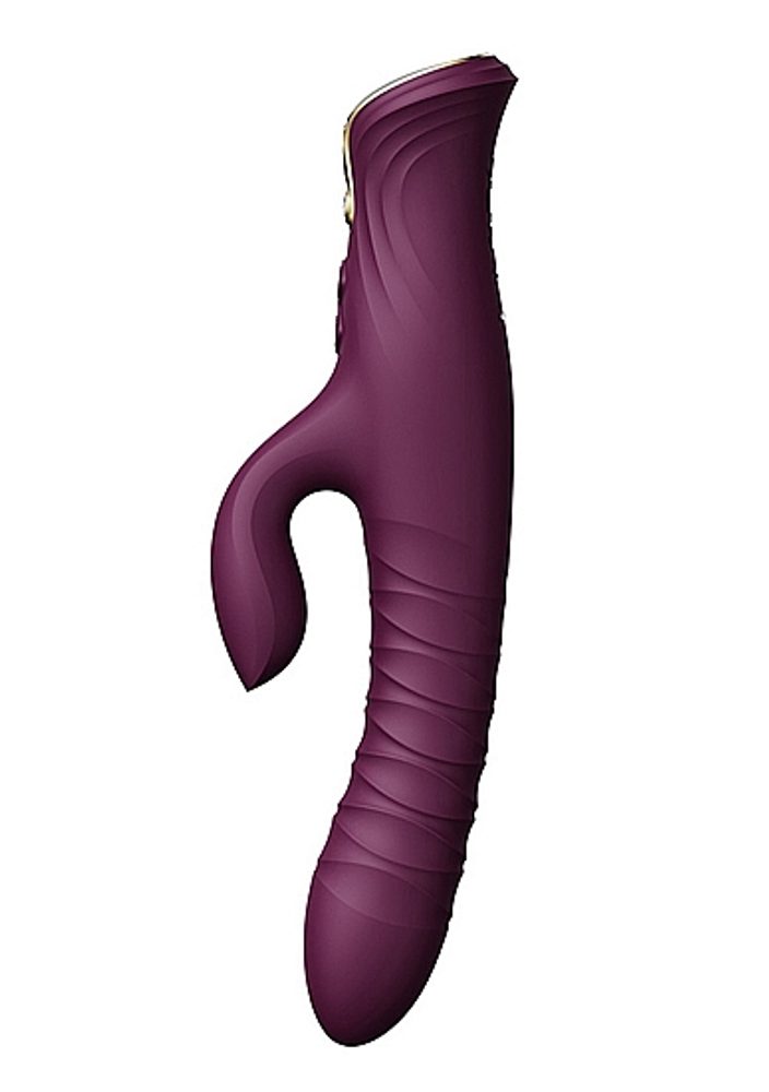 Zalo Mose Thrusting Rabbit Vibrator Purple - Obrázek 6