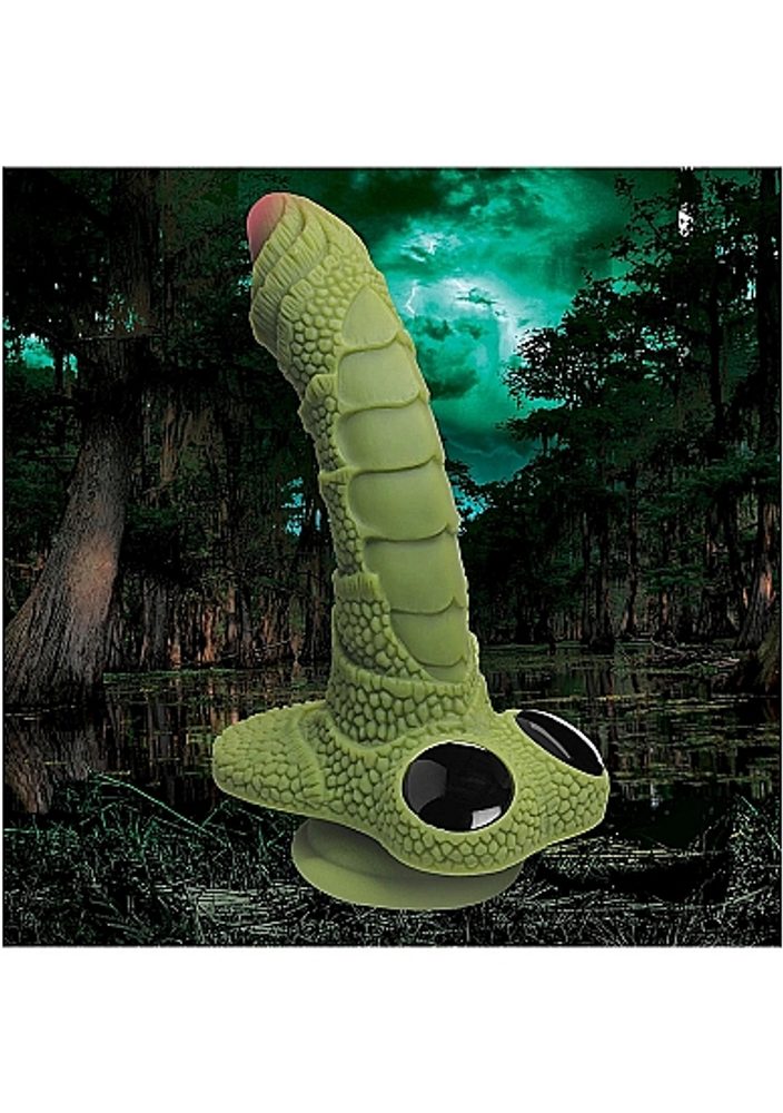 Creature Cocks Swamp Monster Scaly Silicone Dildo - Obrázek 7