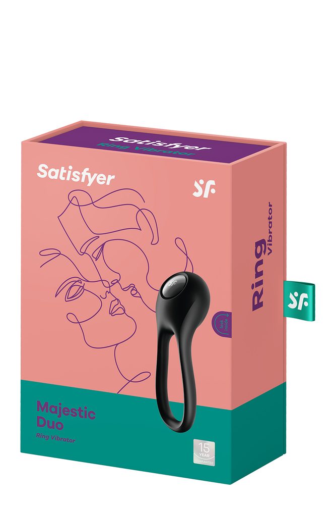 Satisfyer Majestic Duo, silikonový erekční kroužek na penis a varlata - Obrázek 5