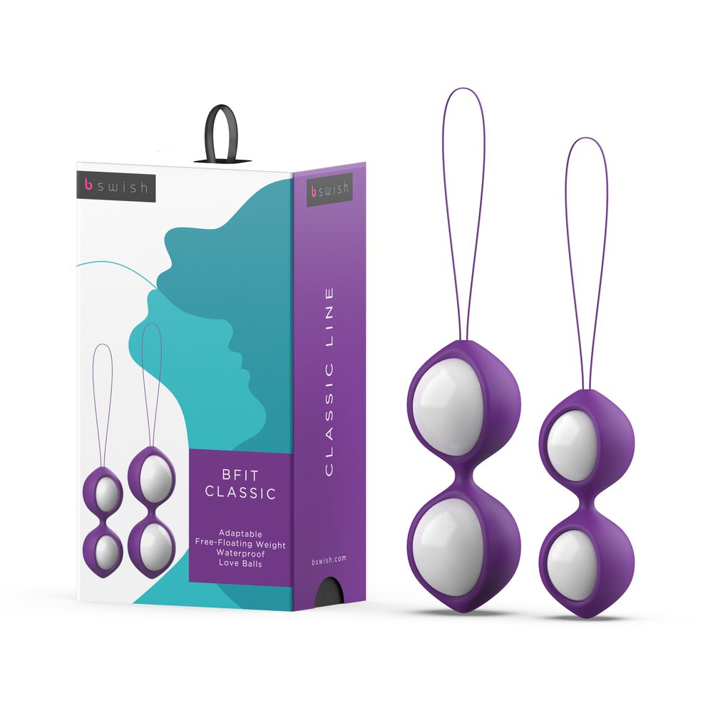 B Swish  Bfit Classic Kegel Balls Purple - Obrázek 4