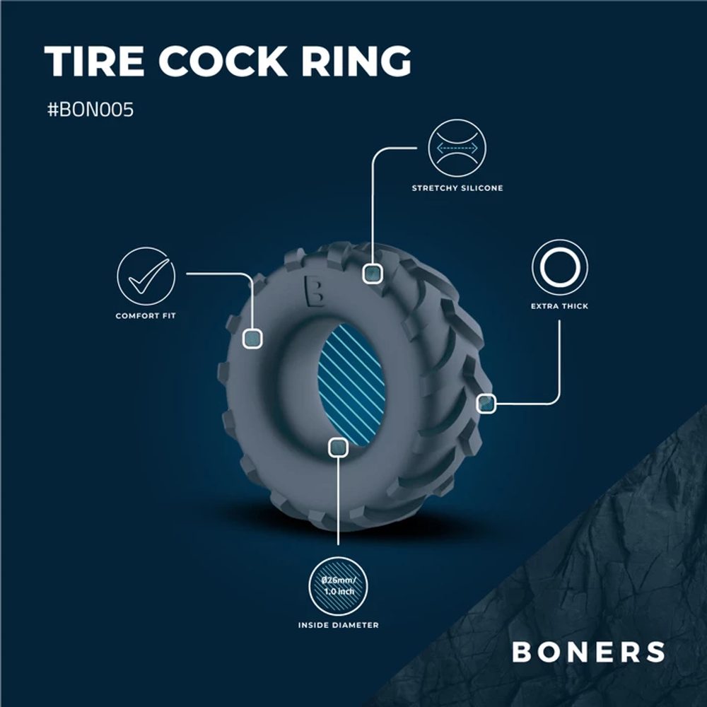 Boners Tire Cock Ring - Obrázek 5