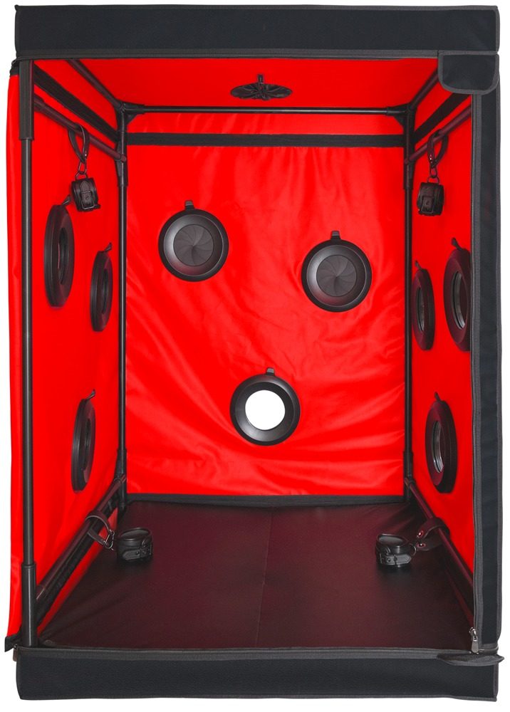 Secretdome BDSM sexuální kabina s otvory černá - Obrázek 4