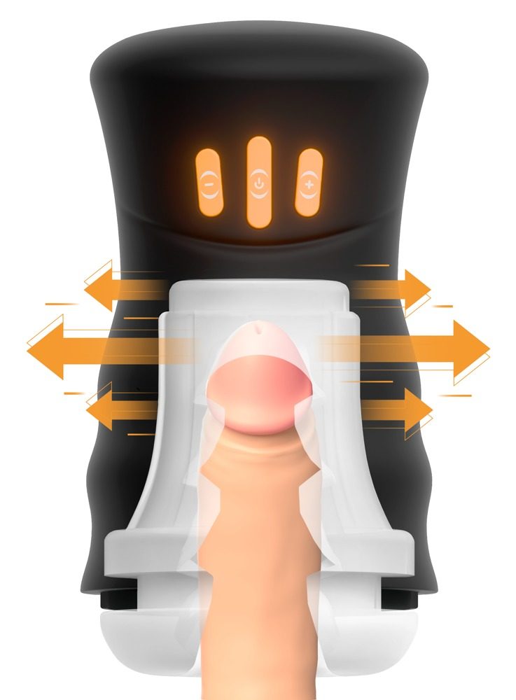 You2Toys Gyro otáčivý vibrující masturbátor černý - Obrázek 6