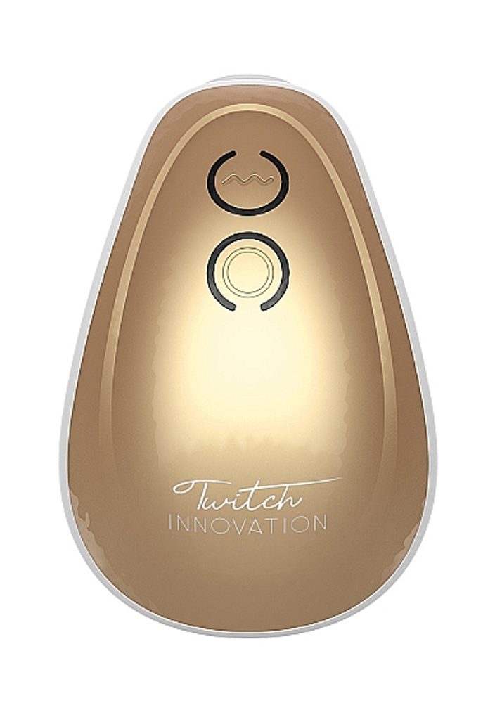 Shots Innovation Twitch Hands-Free Suction & Vibration Toy Gold (obrázek 9)