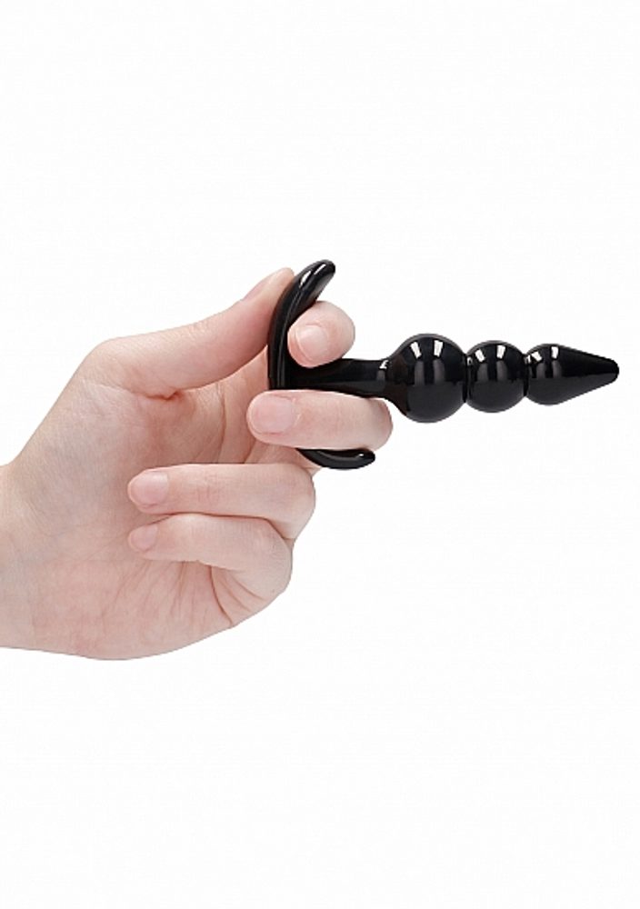 Sono No.80 4-Piece Butt Plug Set Black (obrázek 8)
