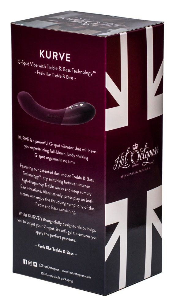 Hot Octopuss Kurve G-Spot Vibe with Treble and Bass Technology - Obrázek 3