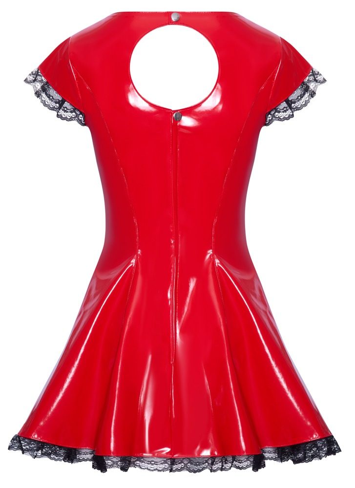 Black Level Vinyl Dress Red - Obrázek 7