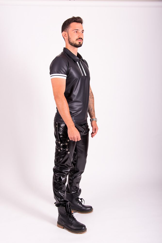 Luxusní pánská polo košile Rebellion Francesco White - Obrázek 4