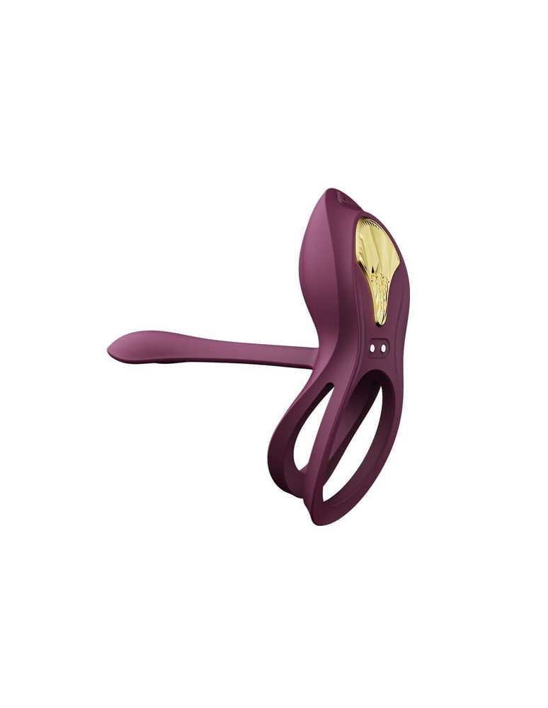 Zalo Bayek Cockring Vibrator with Remote Control Purple - Obrázek 5