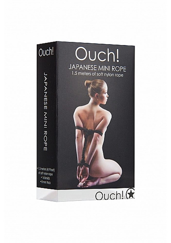 Ouch! Japanese Mini Rope Black 1,5m - Obrázek 2