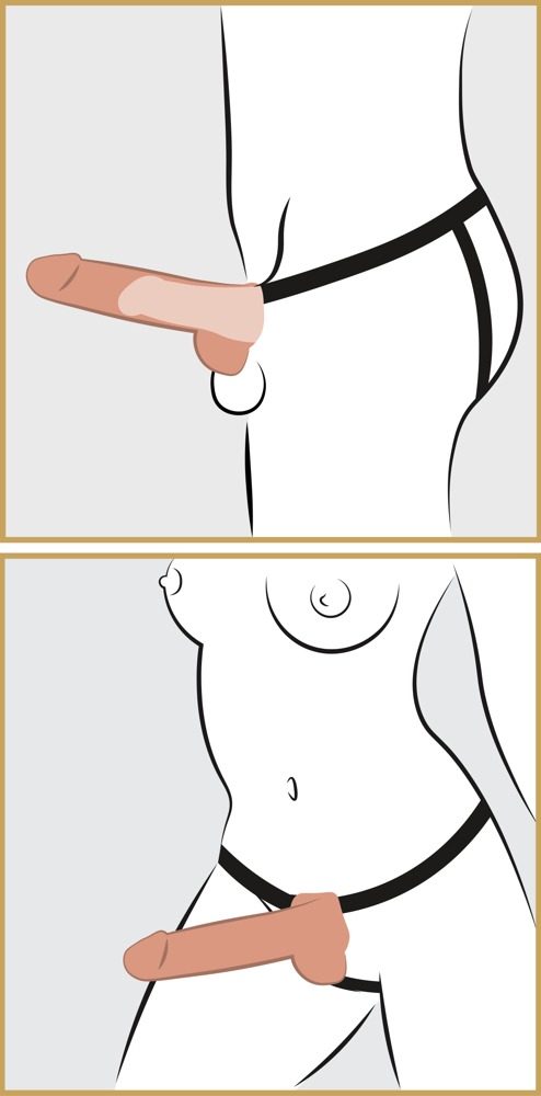 Fetish Fantasy 9" Hollow Squirting Strap On with Balls - Obrázek 6