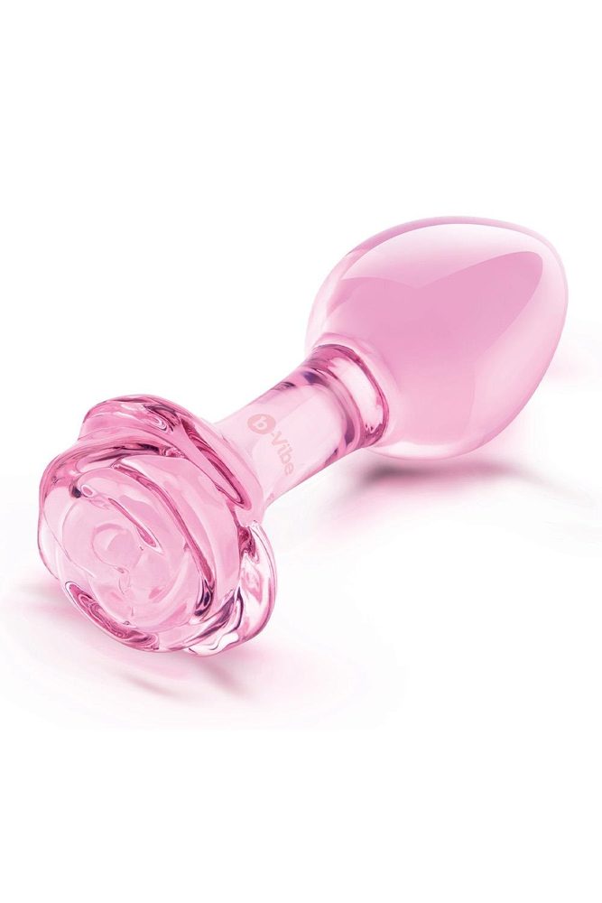 Pink Roses Glass Butt Plug Training Set (obrázek 9)