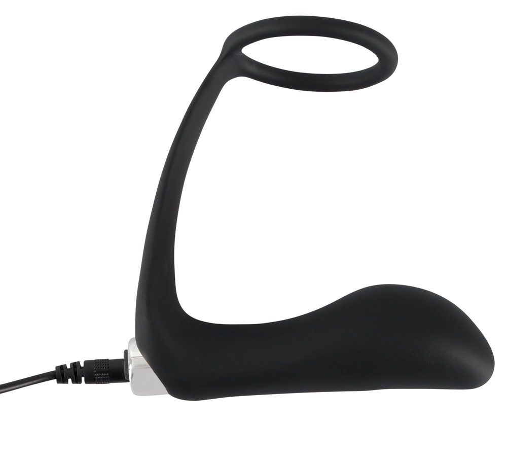 Black Velvets anální vibrátor s kroužkem na penis černý (obrázek 8)