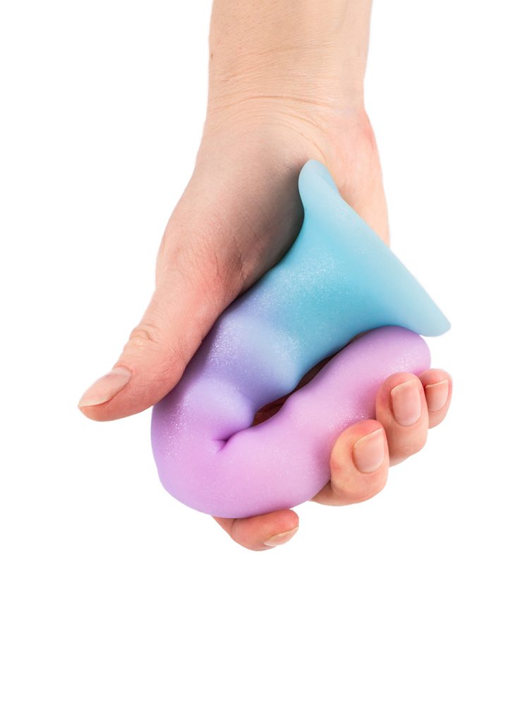 Lola Flow Unicorn silikonové dildo s vroubky 17 cm - Obrázek 3