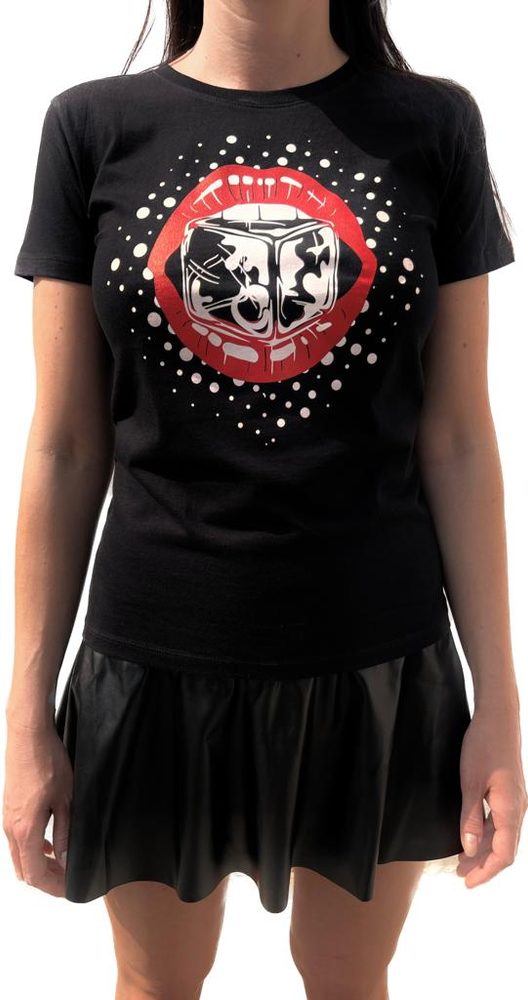 Dámské tričko erotický veletrh vzor rty