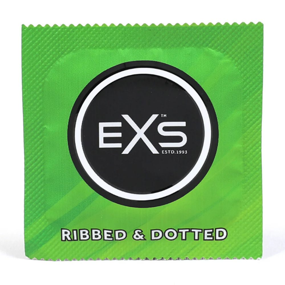 EXS Comfy Fit Ribbed and Dotted Condoms 12 ks