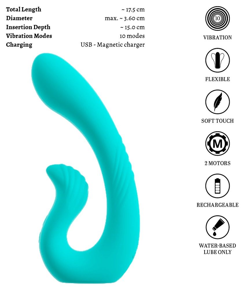 beau coeur Naira Dual Vibrator (obrázek 7)