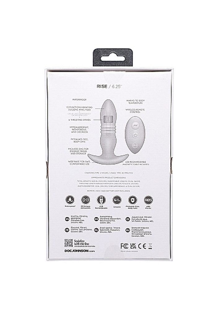 Doc Johnson A-Play Rise Silicone Anal Plug - Obrázek 3