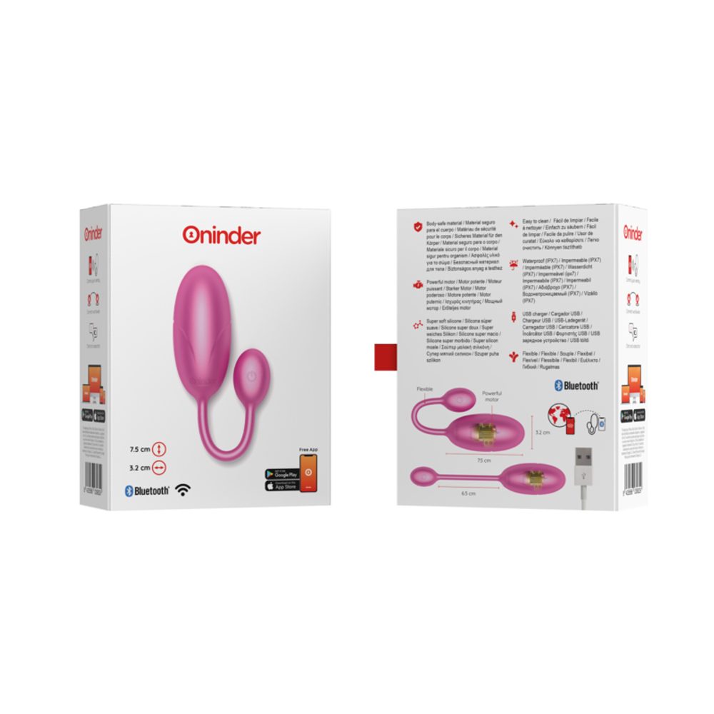 Oninder Tokyo Vibrating Egg Pink - Obrázek 4
