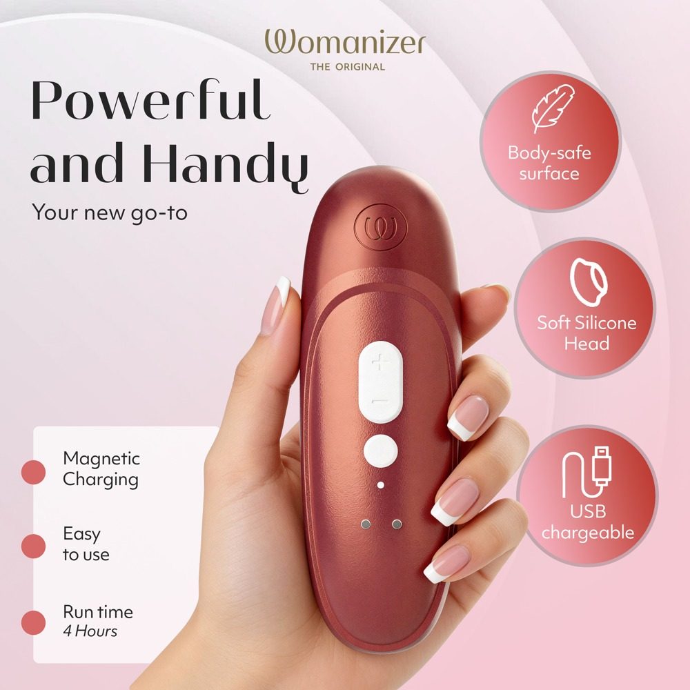 Womanizer Pro pulzátor na klitoris - červená (obrázek 9)