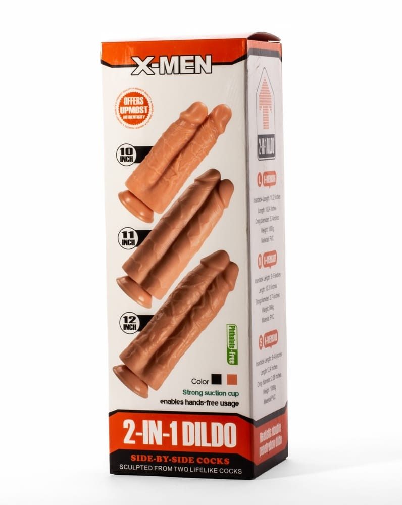 X-Men 11" 2-in-1 Dildo Flesh - Obrázek 7