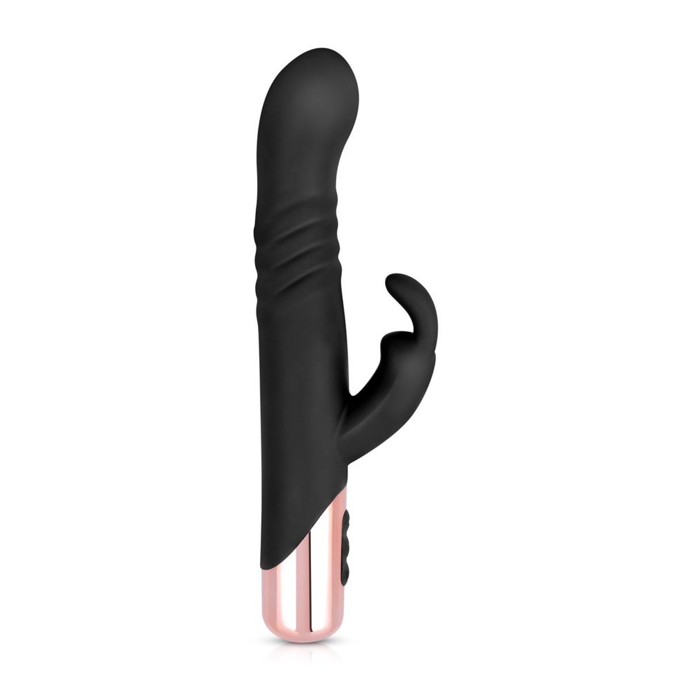 Rosy Gold Rabbit with Thrusting Function Black