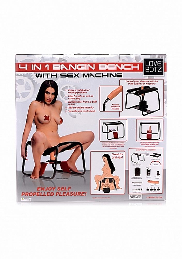 Lovebotz 4 in 1 Bangin Bench with Sex Machine (obrázek 8)