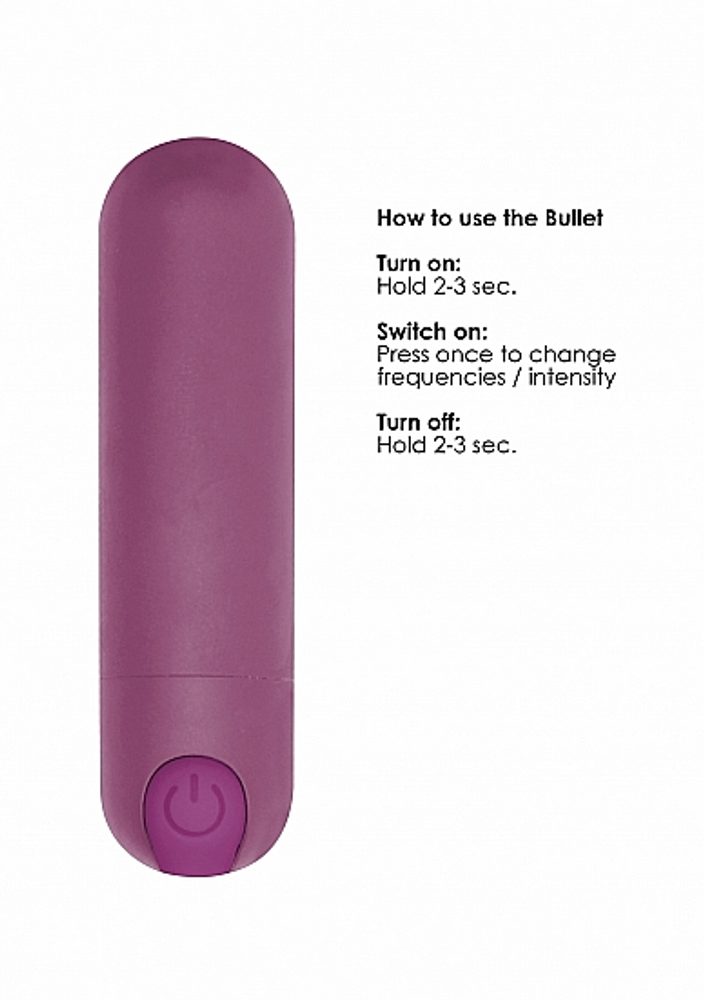 Shots Be Good Tonight 10 Speed Rechargeable Bullet Purple (obrázek 11)