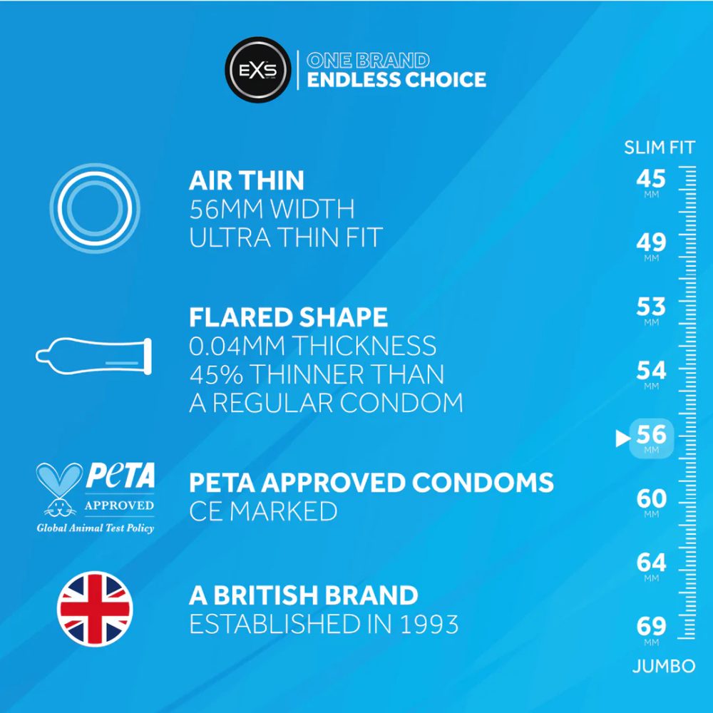 EXS Air Thin Condoms 100ks (obrázek 3)