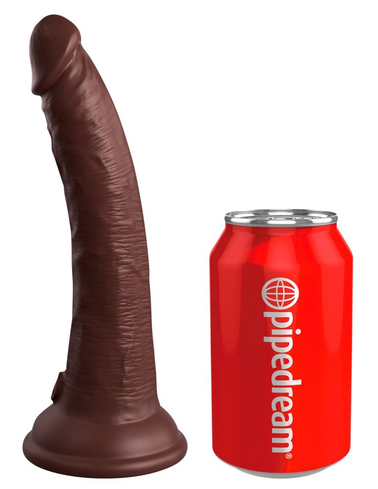 Pipedream King Cock Elite 7 Silicone Dual Density Cock Brown - Obrázek 2
