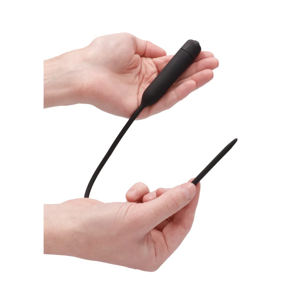 Ouch! Silicone Vibrating Bullet Plug Extra Long Urethral Sounding - Obrázek 4