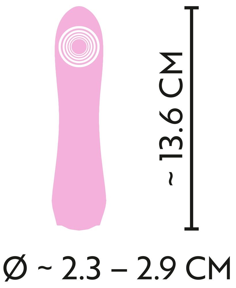 Cuties Mini Vibrator Rose 4.Ge (obrázek 3)