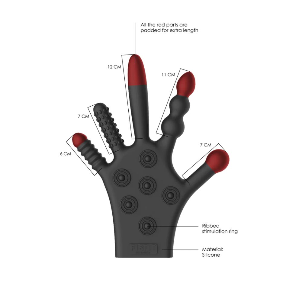 Shots Fist It Silicone Stimulation Glove - Obrázek 4