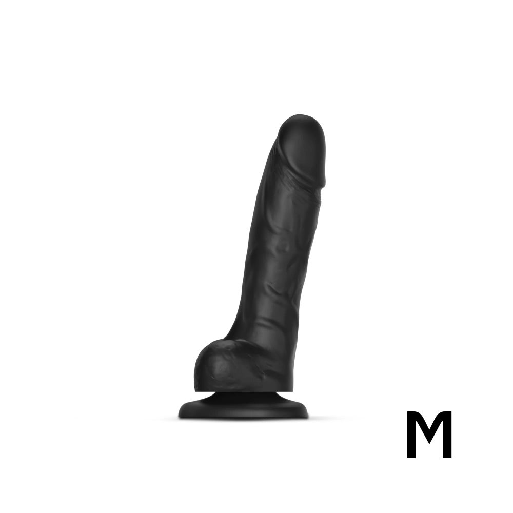 Strap-on-me M dvouvrstvé dildo s přísavkou černé - Obrázek 2