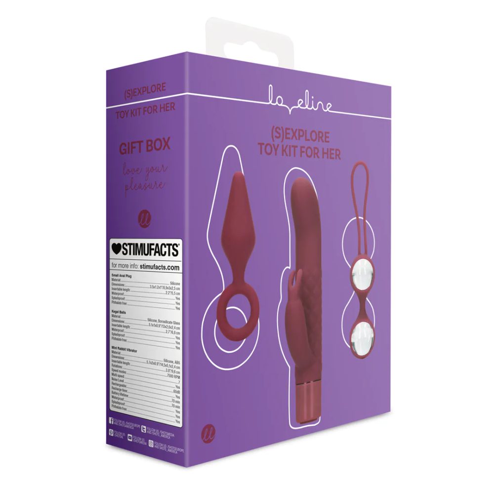 Loveline (S)explore Toy Kit for Her - Dark Cherry (obrázek 4)