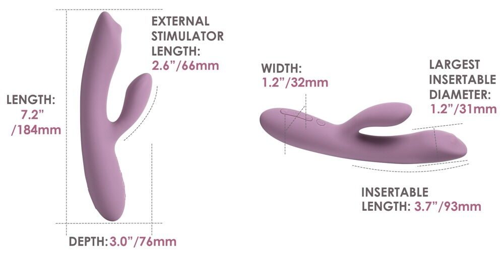 Svakom Trysta Neo APP Romantic Rose vaginální králíček (obrázek 8)