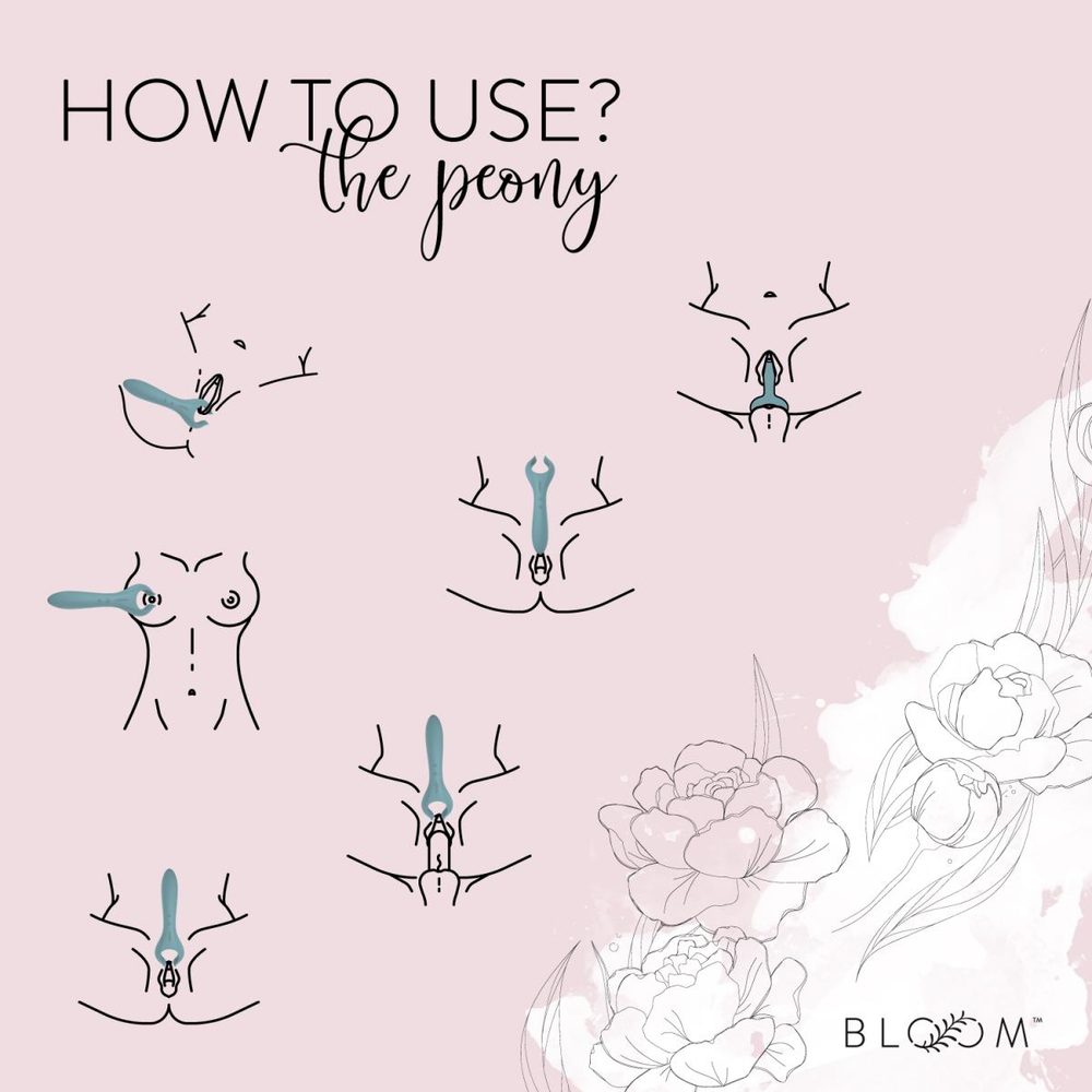 Bloom The Peony Couple Vibrator Green (obrázek 13)